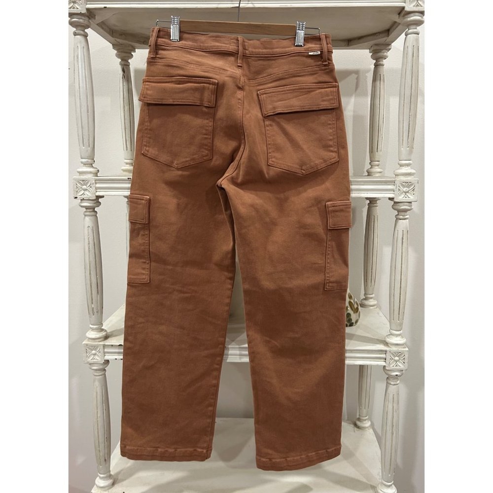 Mother The Rambler Brown Khaki Cargo Pants Ankle In Glazed Ginger Size 30 Y2K - Picture 8 of 8